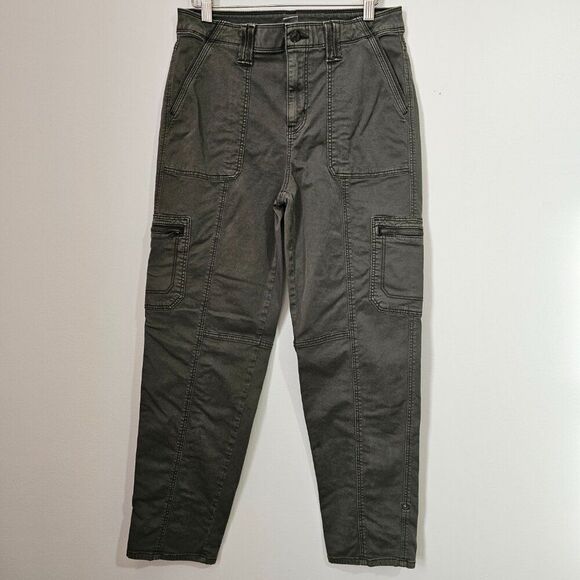 Chico's Pants - EUC CHICO'S ARMY GREEN UTILITY PANTS CUFFED HEM SIZE .5R / SIZE 6 REG
